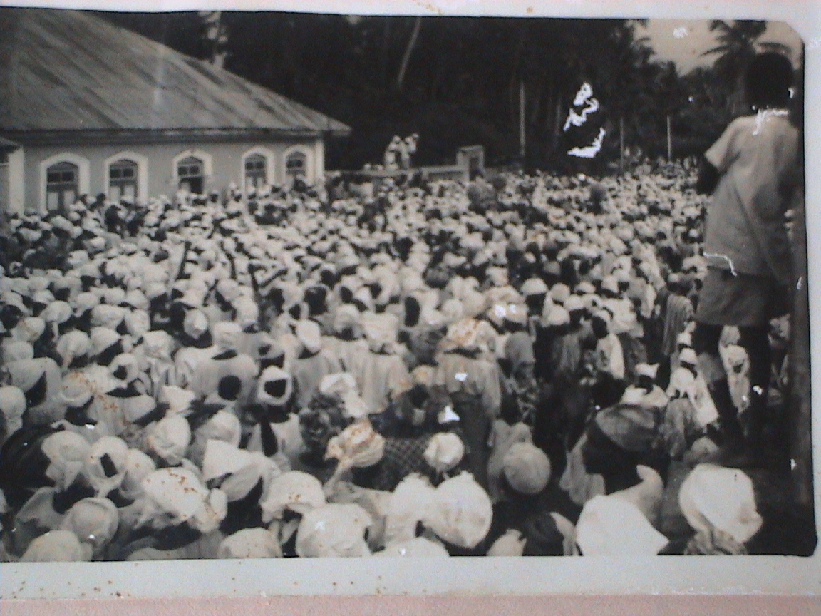 Women at protest rally in Abeokuta, Nigeria